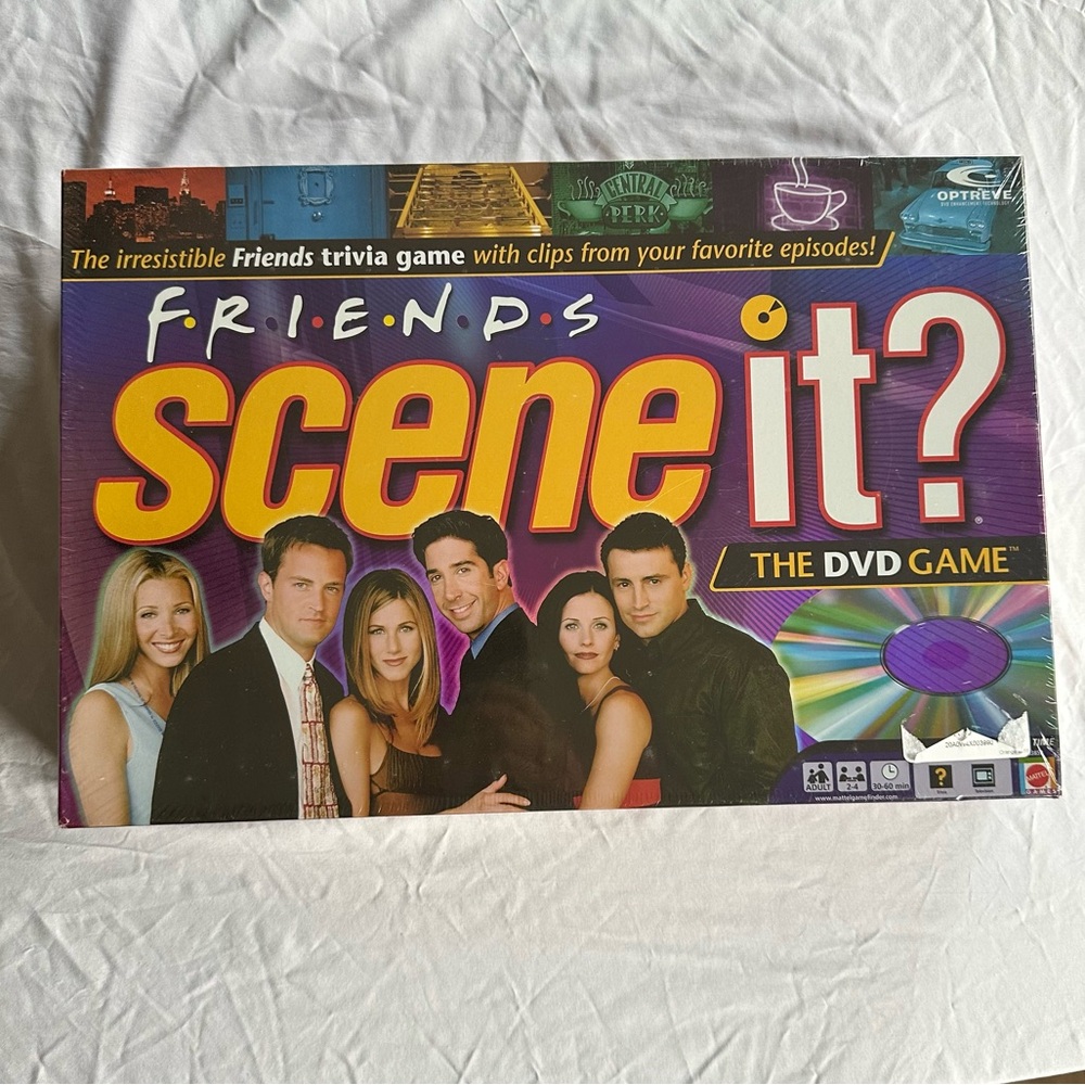 Friends Scene It DVD Trivia Board Game 2005 New Sealed In Box